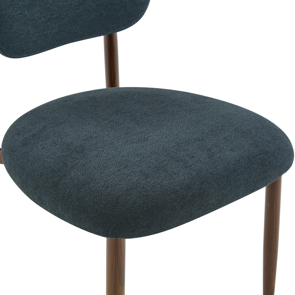 STUHL-SET DE-36452 4 Stück mit gebogener Rückenlehne Schwarz - Schwarz, Metall (58.5/83/48cm) - ComfortXL