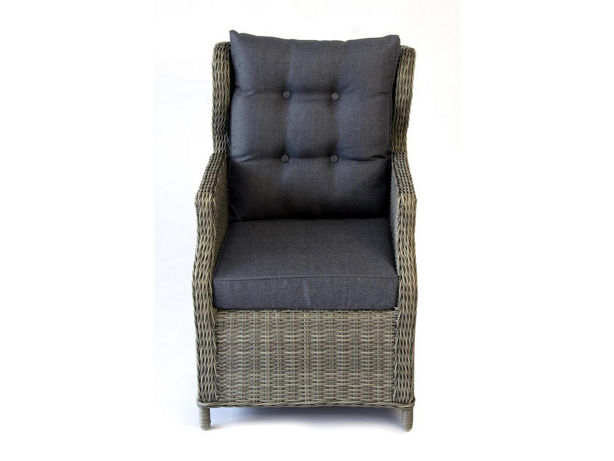 DININGLOUNGE-SET Canelli Braun mit Tisch und Hockern für 7 Personen - Braun, Naturmaterialien - bellavista - Home & Garden