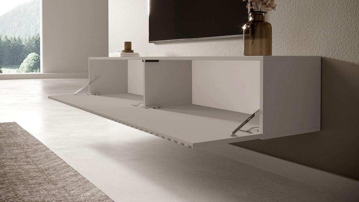 TV-HÄNGEBOARD Telire Greige 138,6 cm - Taupe, Holzwerkstoff (138.6/30/31.6cm) - Selsey
