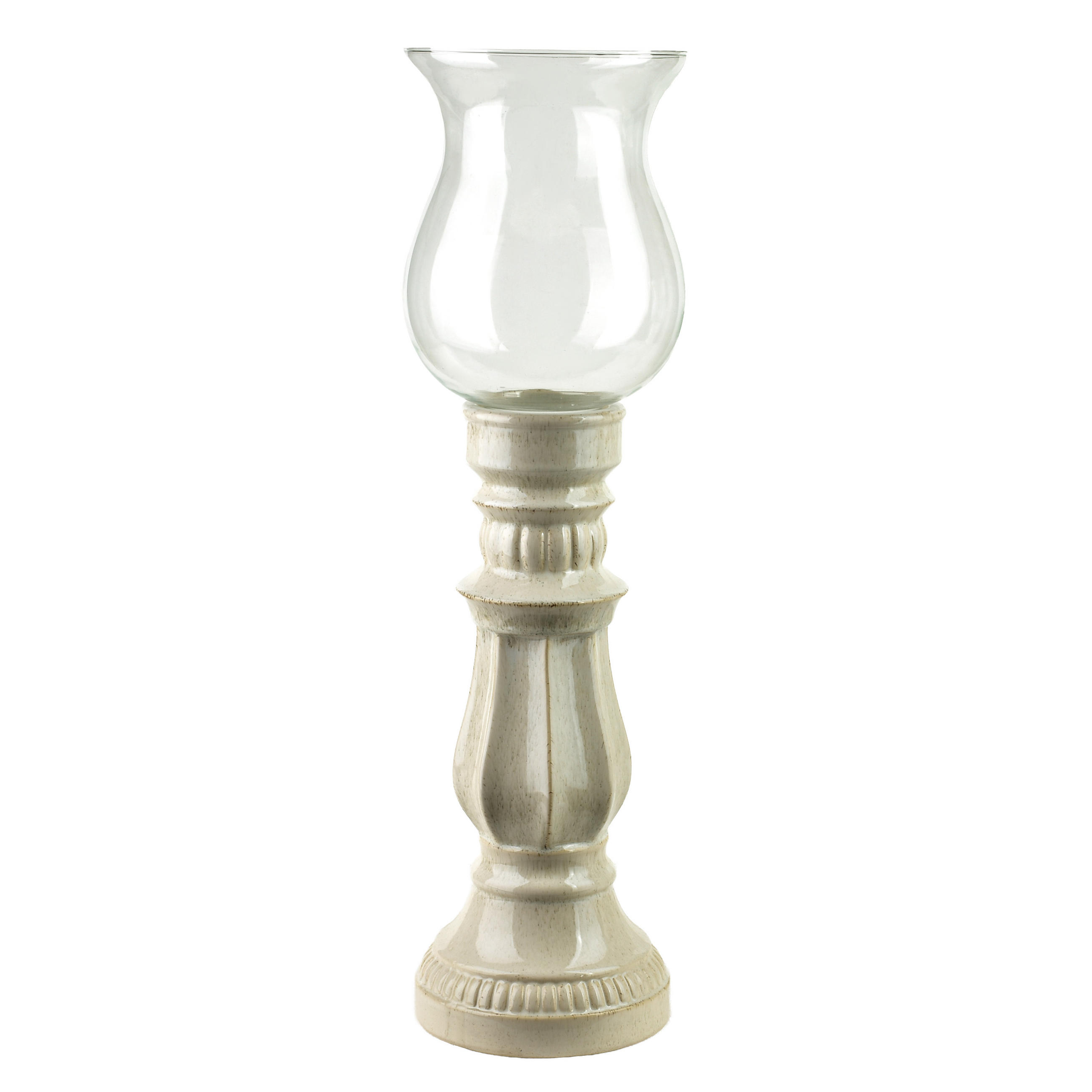 SVIETNIK EVAM 19/19,5/70cm keramika béžová - béžová, sklo (70cm) - Mondex