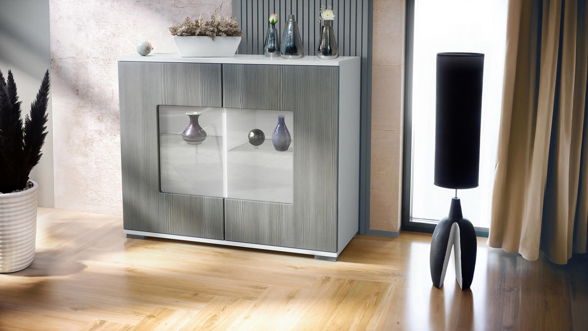 KOMMODE Grömitz Avola-Anthrazit - Anthrazit, Holzwerkstoff (92.5/75.5/35cm) - Vladon