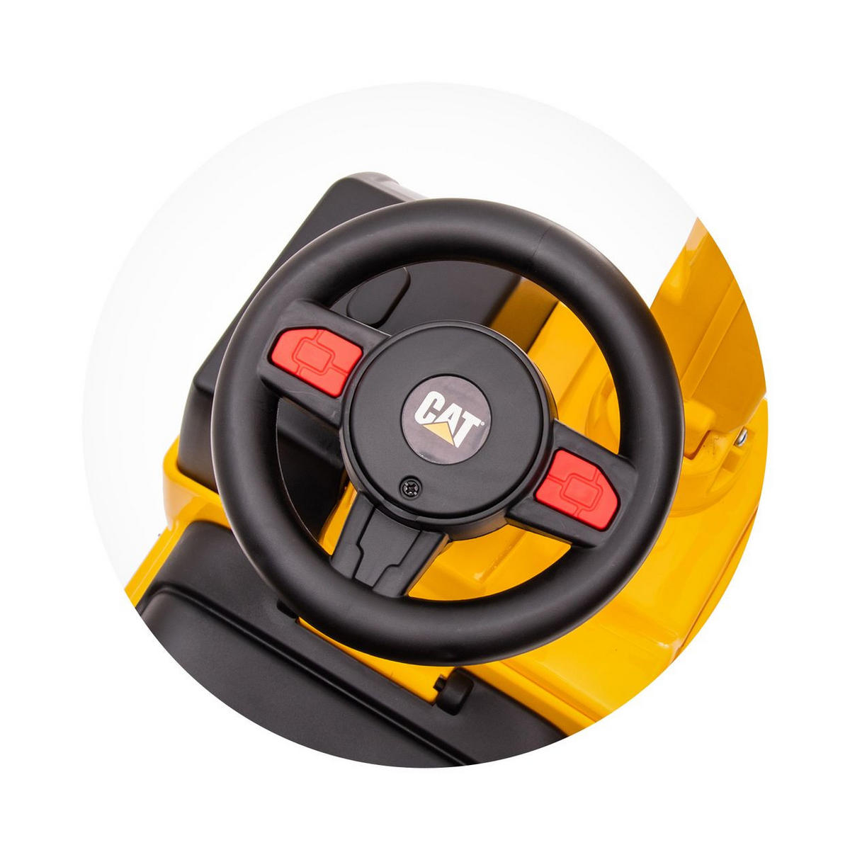 RUTSCHER CAT Excavator gelb Bagger Schaufel Staufach ab 12 Monaten - Gelb, Kunststoff (78/29/54cm) - Chipolino