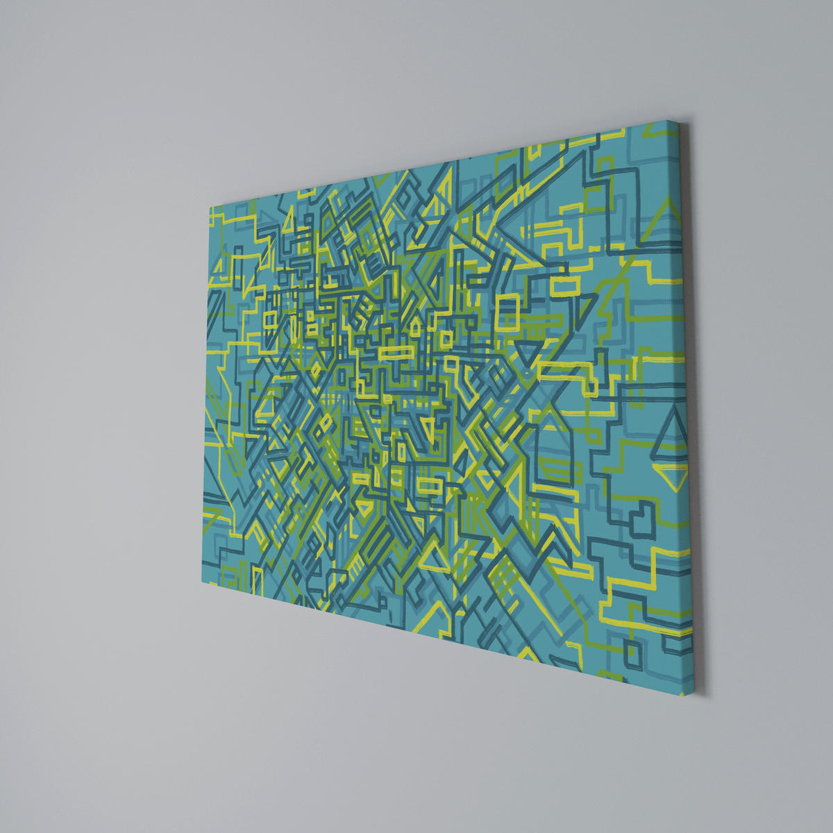 LEINWANDBILD Nostalgic Memories 120/80 cm - Blau, Textil (120/80cm) - SpaceRebels