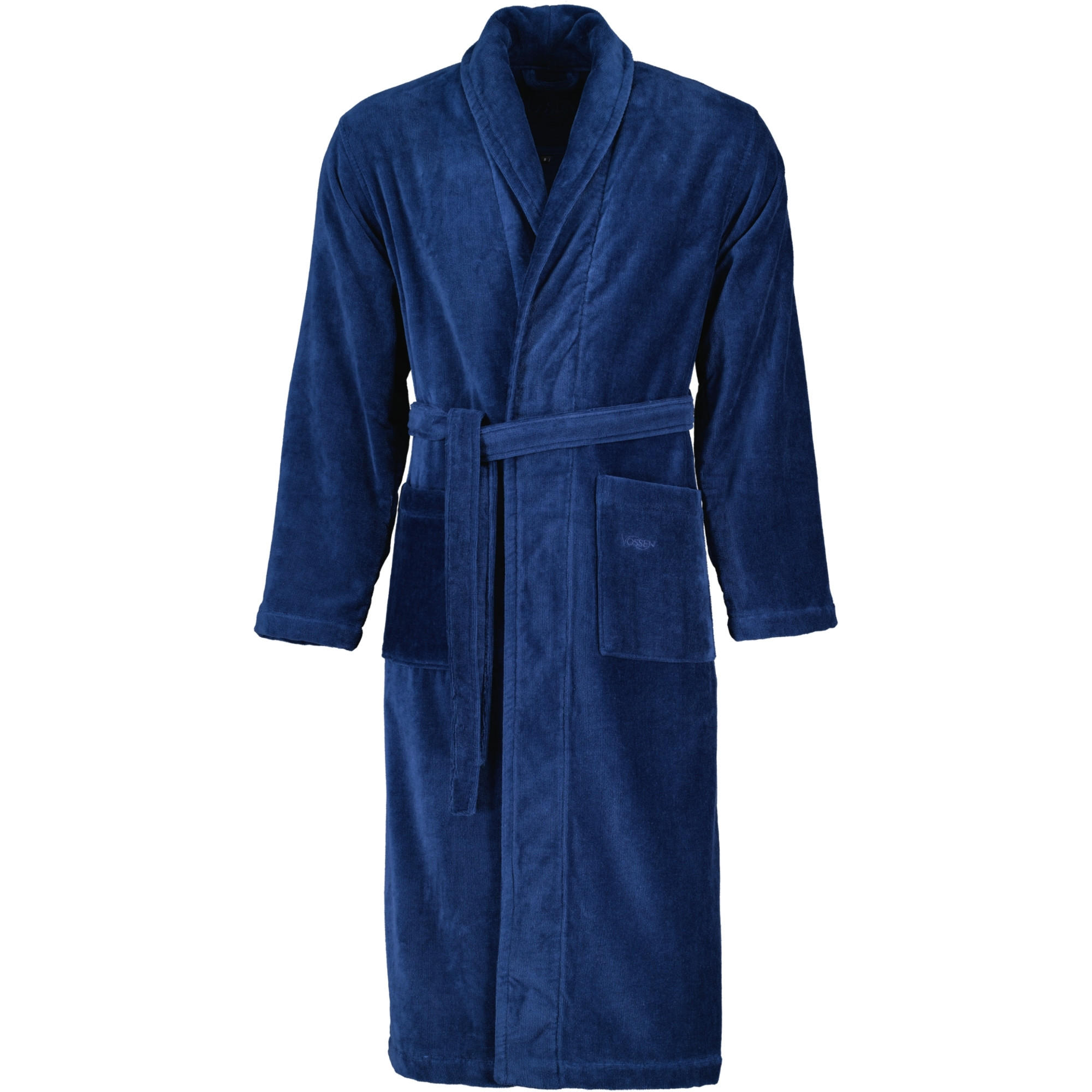 BADEMANTEL UNISEX SCHALKRAGEN FEELING-L WINTERNIGHT - 476 - Blau, Textil (XXLnull) - Vossen