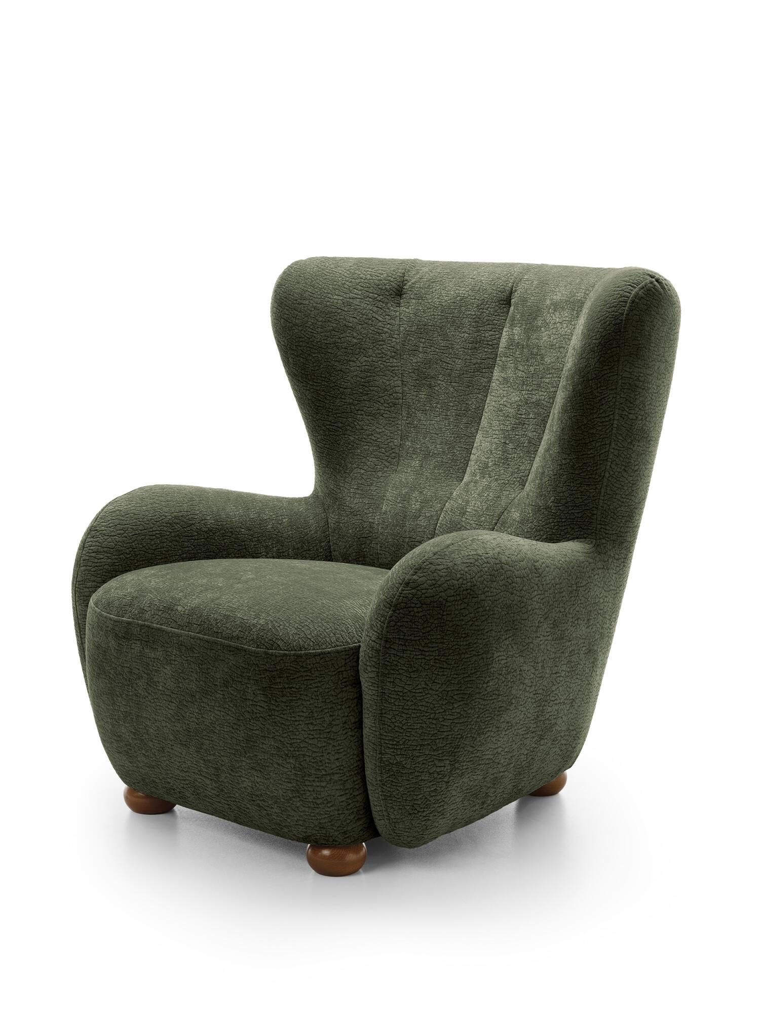 SESSEL CIRO Grün 88x100x91 cm - Grün, Textil (88/91/100cm) - FURNLUX