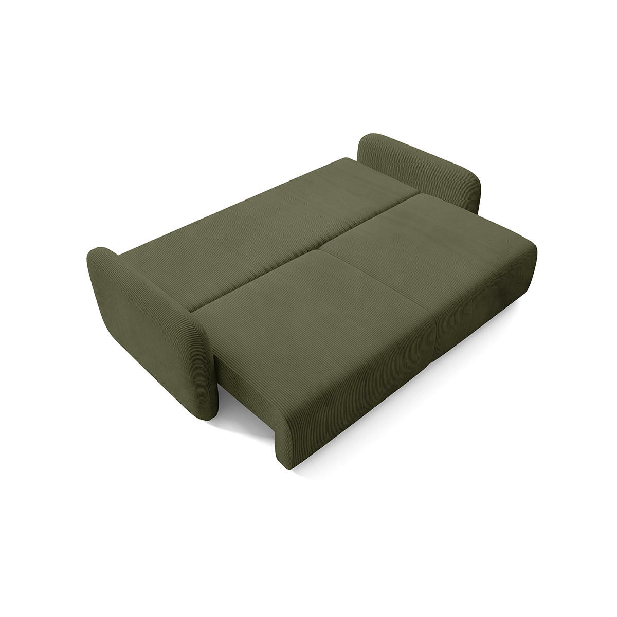 SOFA Dora 3 Sitzplätze Grün - Grün, Holz (233/92/110cm) - Petits-meubles
