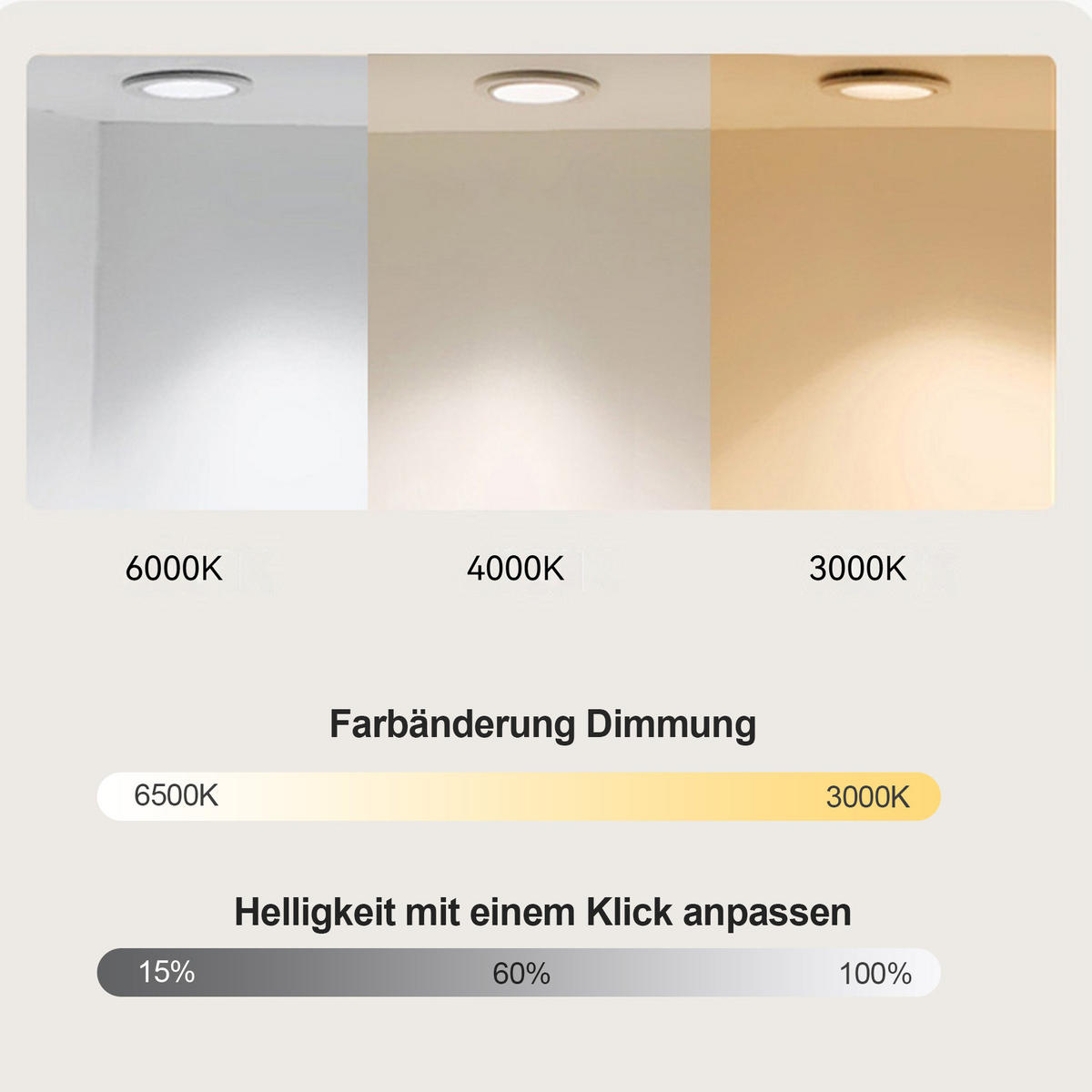 LED Badezimmerspiegel 60x90x3cm Silber, 3 Lichtfarben dimmbar mit Entspiegelung - Silberfarben, Glas (60/90/3cm) - Modfu
