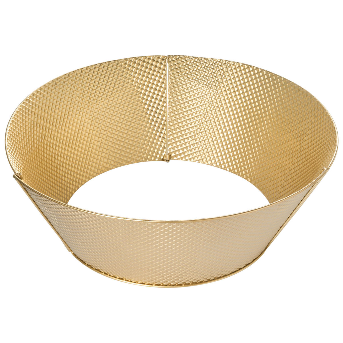 WEIHNACHTSBAUMKRAGEN 25 cm Gold Lapua - Goldfarben, Metall (25cm) - Beliani