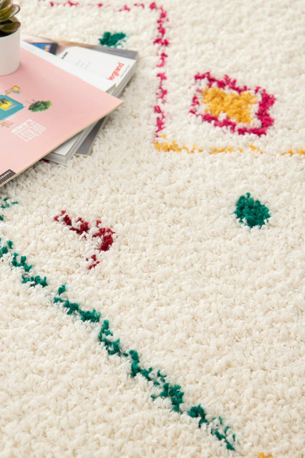TEPPICH, dick und rosa, mit Fransen im Beduinenstil rosa - Pink, Textil (160/230cm) - AFK Living