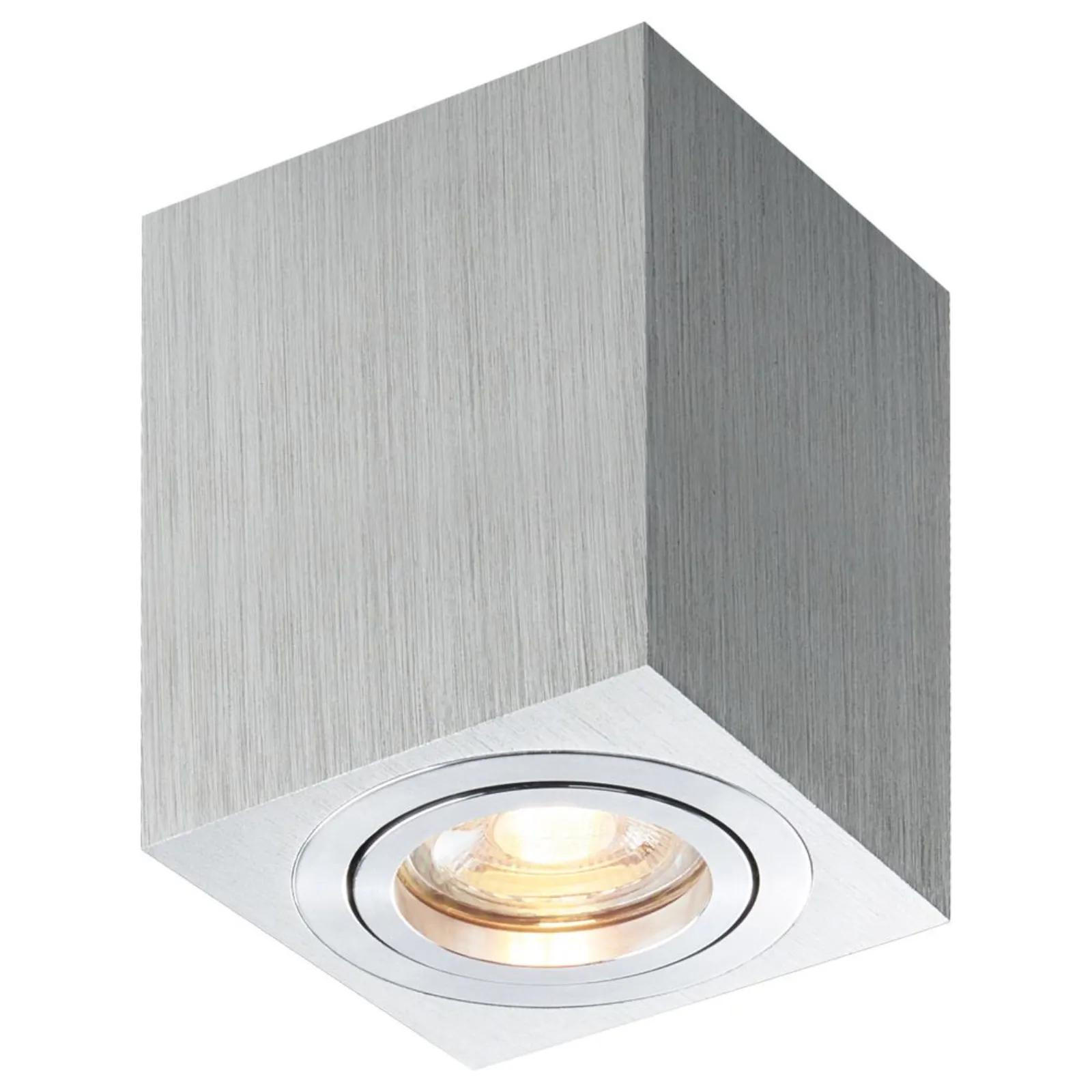 DECKENSTRAHLER Grau - Grau, Metall (8/8/10cm) - click-licht