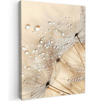 LEINWANDBILD Löwenzahn - Abstrakt - Natur - Beige 60x80 cm - Braun, Textil (60/80cm) - MuchoWow