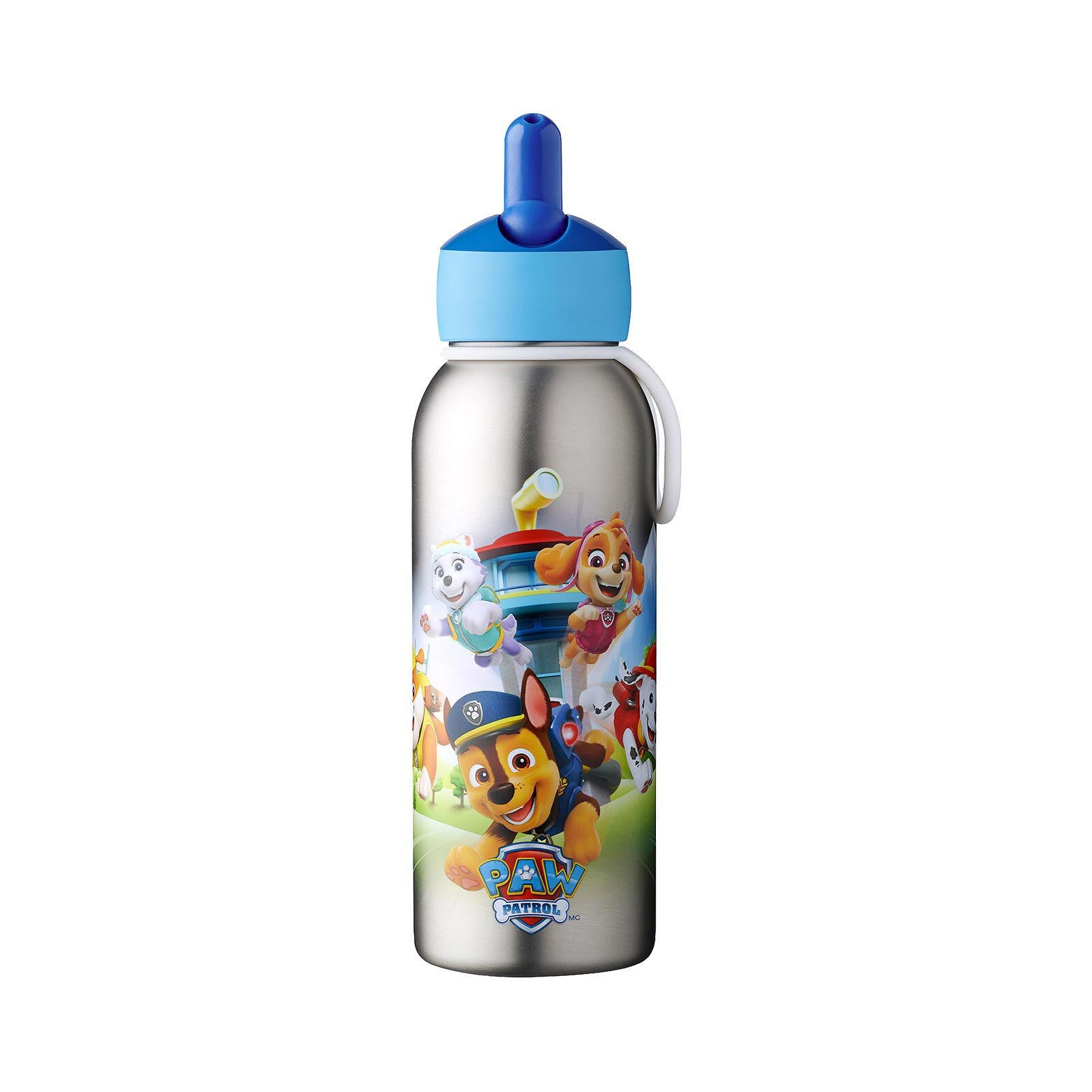 THERMOFLASCHE FLIP-UP Campus Paw Patrol Pups 350 ml - Blau/Hellblau, Metall (0.35L) - Mepal