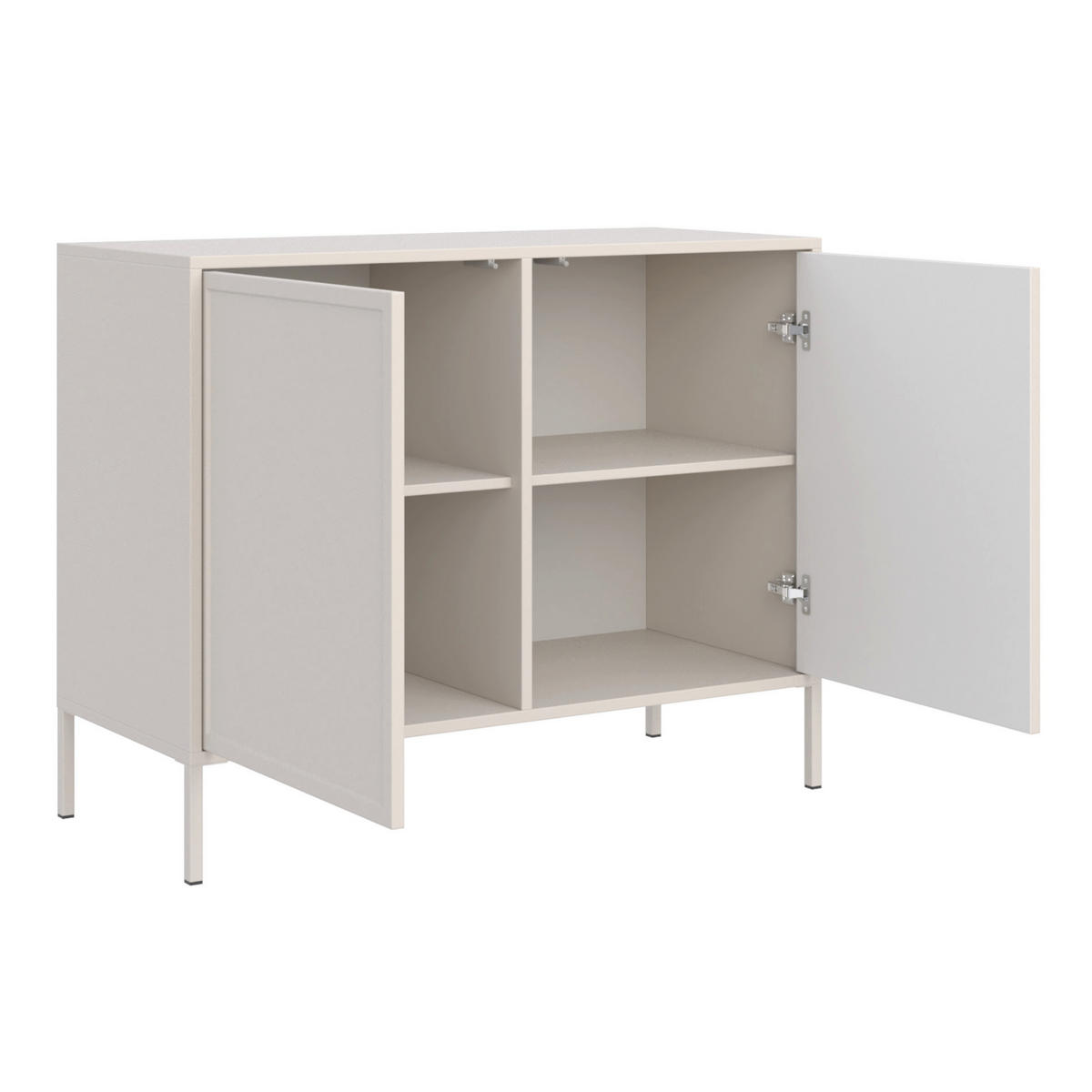 SIDEBOARD Velveto kašmír 100cm - kašmírová, kov/kompozitné drevo (100/86/40cm) - Selsey