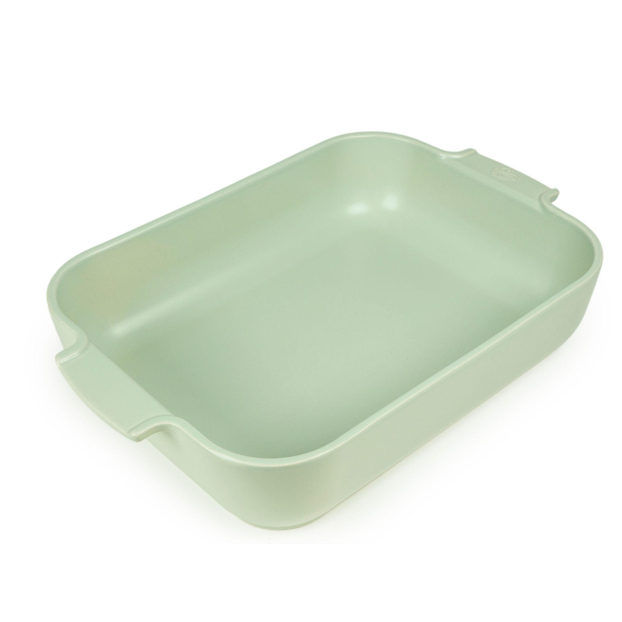 AUFLAUFFORM Keramik Appolia 40cm Rechteckig Salbeigrün Spülmaschinenfest - Grün, Keramik (272/40/83cm) - PEUGEOT