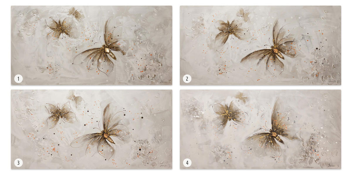 ACRYLBILD HANDGEMALT 120/60 cm - Braun, Holz/Textil (120/60cm) - KUNSTLOFT