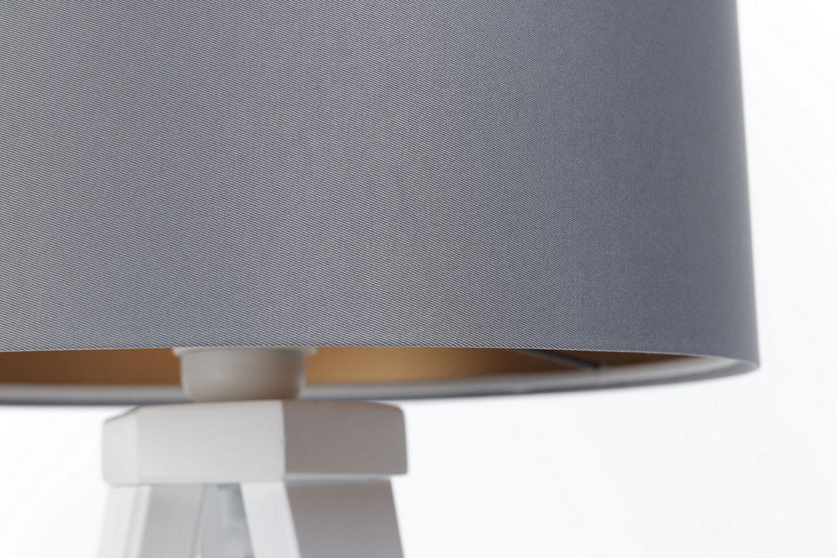 TISCHLAMPE Grau 30/45 cm - Weiß, Kunststoff (30/0.7/45cm) - ONZENO