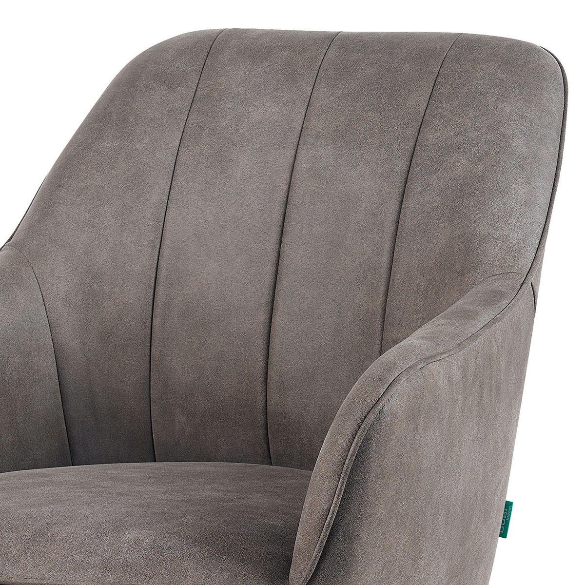 ESSZIMMERSTUHL Mika-Pia - Taupe/Schwarz, Textil/Metall (60/87/65cm) - DUBI Möbel