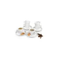 ESPRESSOTASSEN SET NEW PORT - 12 teilig aus Porzellan - Weiß, Keramik (0.08L) - Sänger