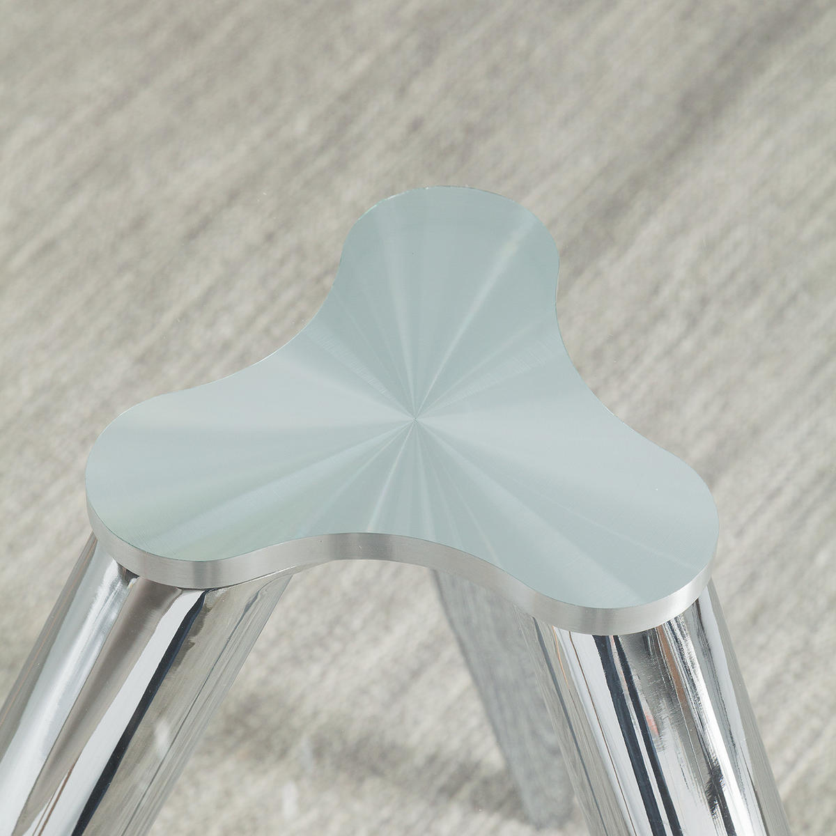 ESSTISCH - Glas - Chromfarben/Transparent, Glas/Metall (100/100/75cm) - home24