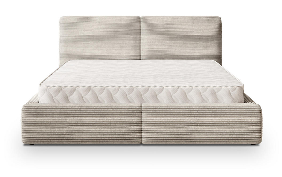 ČALOUNĚNÁ Postel FELURO 180x200 cm Krémová - krémová, kompozitní dřevo/textil (180/200cm) - MASSENO
