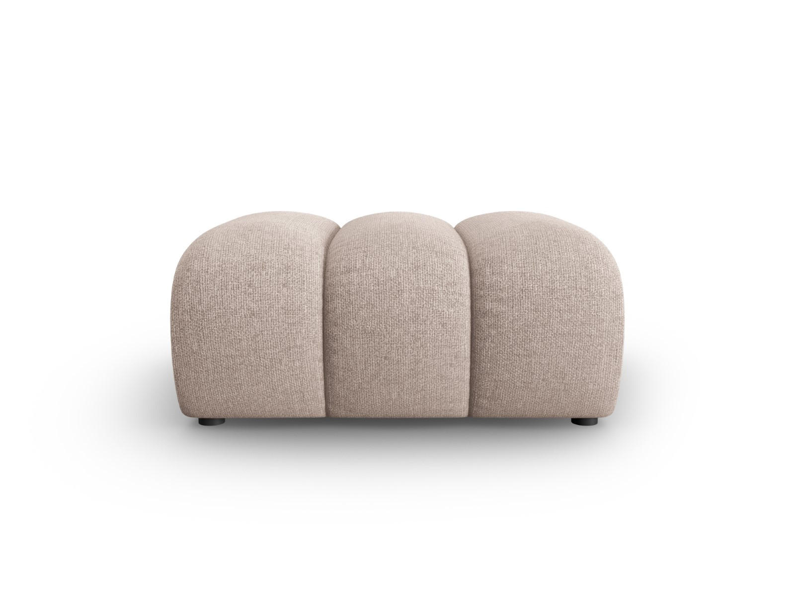 POUF Lupine aus Chenille-Stoff beige - Beige, Textil (95/43/92cm) - Micadoni