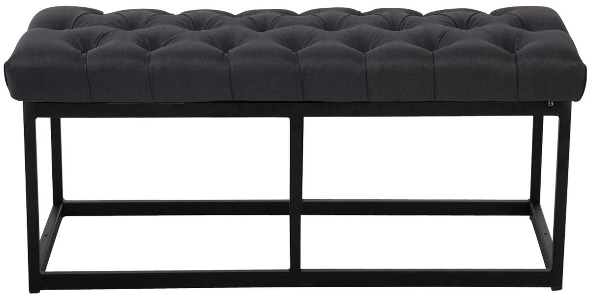 SITZBANK Mexico Stoff Schwarz - Schwarz, Textil (100/46/38cm) - DELUKE