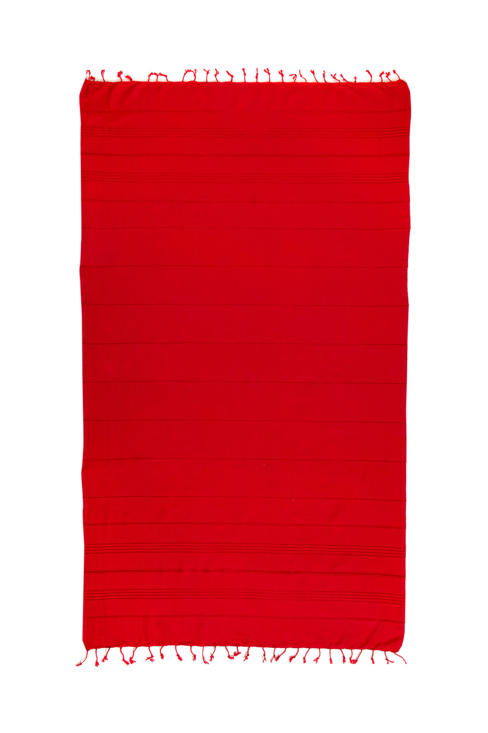 HAMAMTUCH UNI 100x180 Rot - Rot, Textil (180/100cm) - Villa Möbel