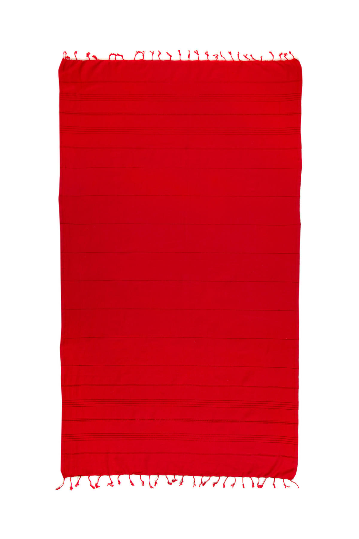 HAMAMTUCH UNI 100x180 Rot - Rot, Textil (180/100cm) - Villa Möbel