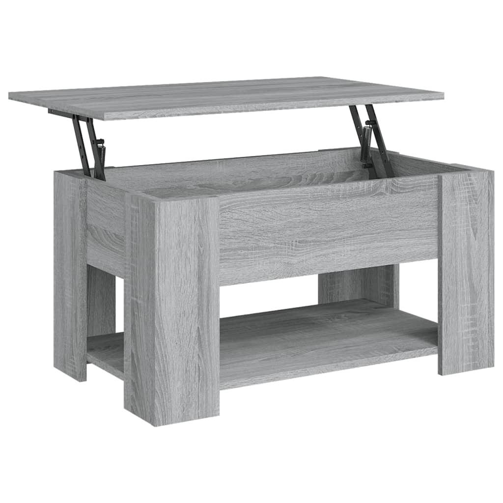 COUCHTISCH Grau Sonoma 79x49x41 cm Holzwerkstoff - Grau, Holzwerkstoff (79/49/41cm) - furnicato