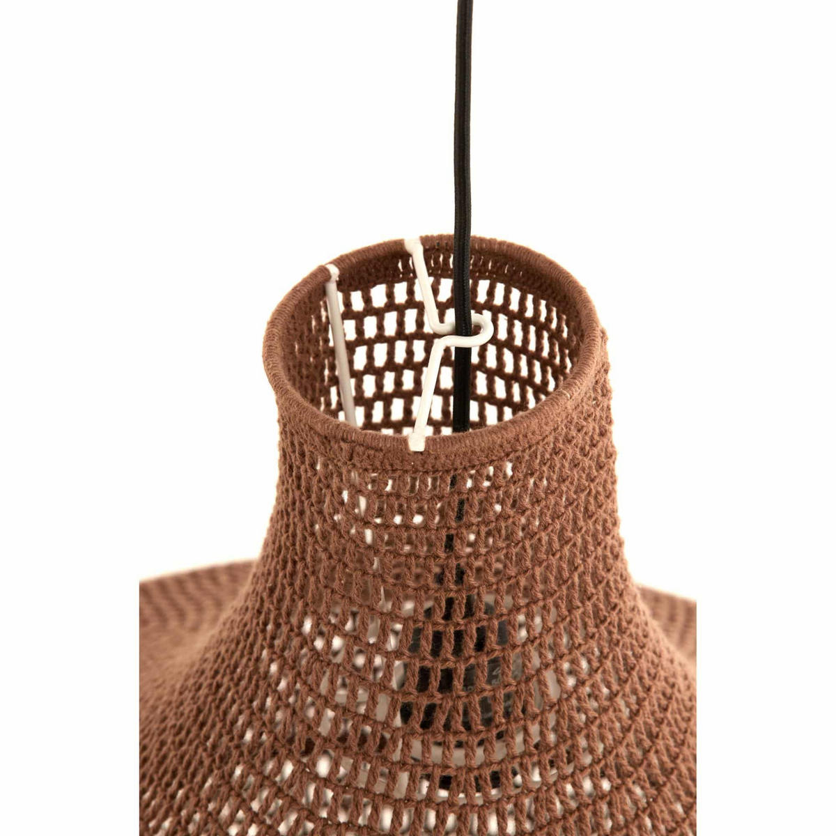 LAMPENSCHIRM Viggo Braun 50/50/40 cm - Braun, Textil (50/50/40cm) - Light & Living