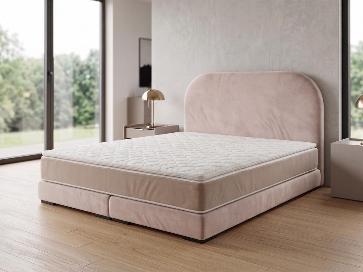POLSTERBETT LEON1 140x 200 cm Farbe: Beige - Beige, Textil (140/200cm) - A&J MöbelLand