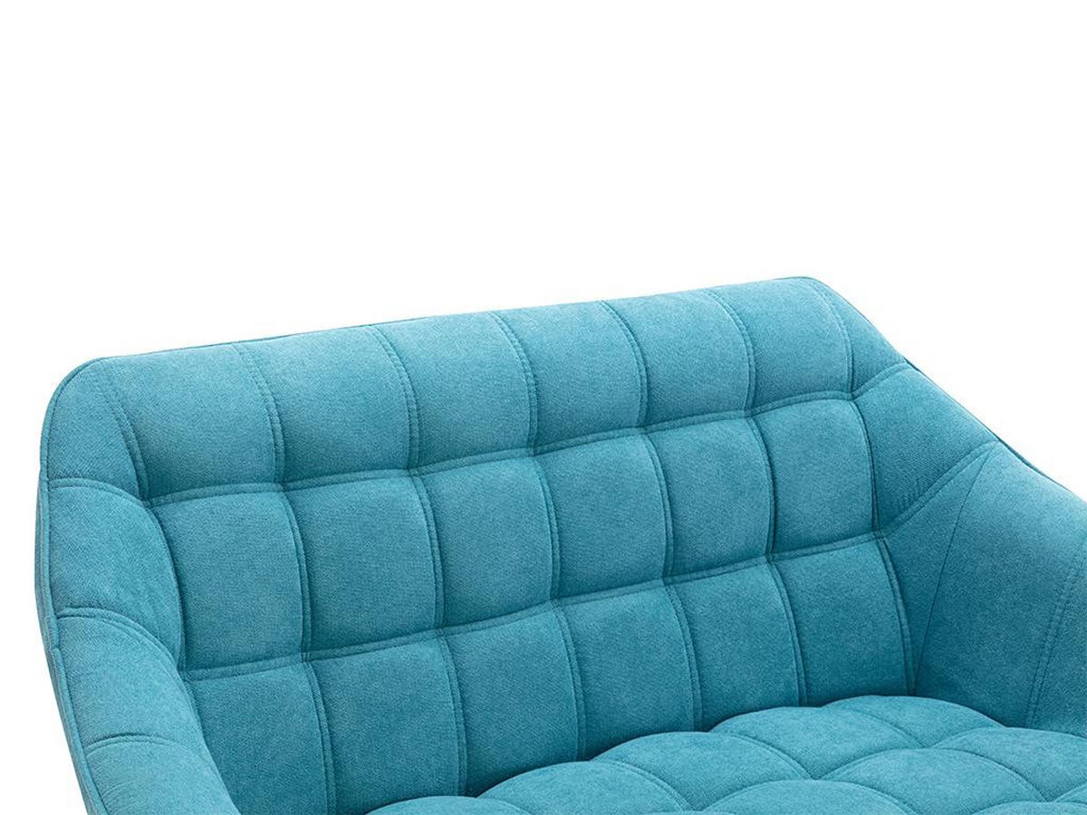 SOFA 2-Sitzer - Stoff - Blau - CASERTA - Blau, Textil (73/77/127cm) - Vente-Unique