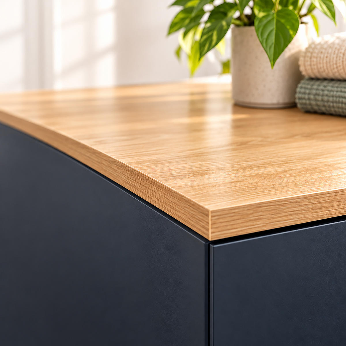 WASCHMASCHINENSCHRANK Anthrazit mit ausziehbarem Wäschekorb 90x100x60 cm - Anthrazit, Holzwerkstoff/Textil (100/90/60cm) - Relaxdays