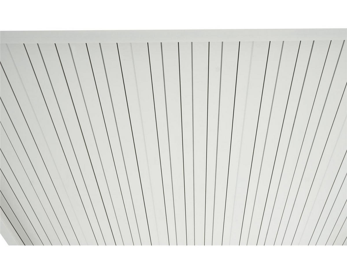 LAMELLENDACH-PERGOLA Mirador Deluxe 3,6x3,6 m Weiß Aluminium - Weiß, Kunststoff (360/250/360cm) - Green Spirit