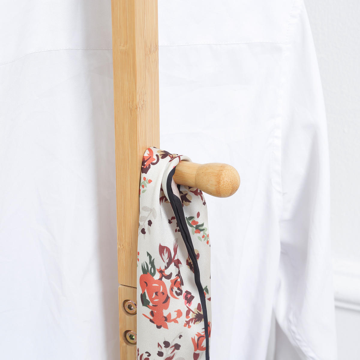 GARDEROBENSTÄNDER - Naturfarben, Holz (24/168/36cm) - HOMCOM