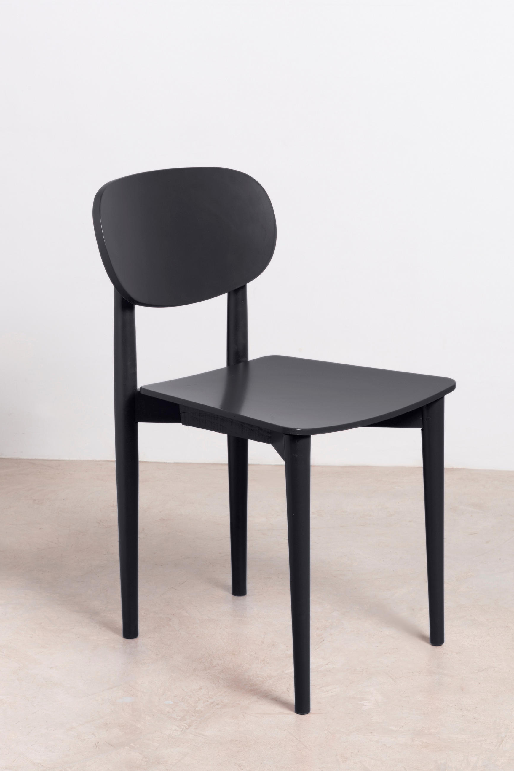 STUHL aus massivem Buchenholz in Schwarz SANDRO - Schwarz, Holz (43/80/50cm) - RNT By Really Nice Things