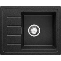 SPÜLBECKEN Kopenhagen Easy, 2-er set Anthrazit 55/44 cm 1 Becken + Ablauf-Set ab 45er Unterschrank - Chromfarben/Anthrazit, Kunststoff (55/17/44cm) - Primagran