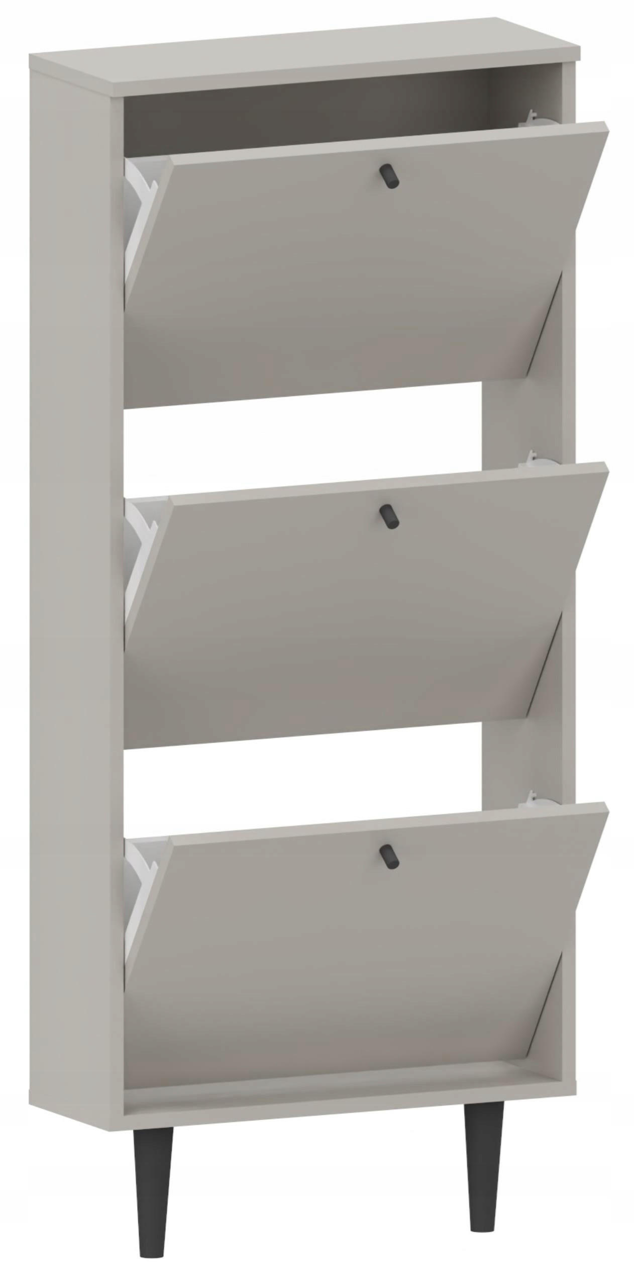 SCHUHSCHRANK Dotti 530 Kaschmir 55/21/129 cm Wandmontage - Kaschmir, Holzwerkstoff (55/129/21cm) - Matkam Möbel