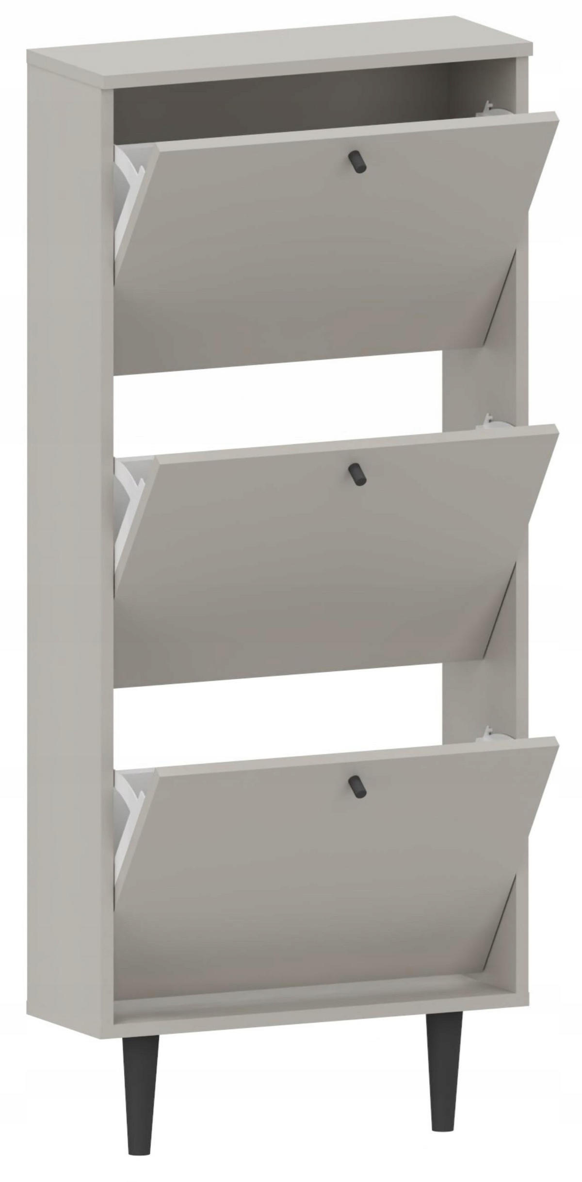 SCHUHSCHRANK Dotti 530 Kaschmir 55/21/129 cm Wandmontage - Kaschmir, Holzwerkstoff (55/129/21cm) - Matkam Möbel