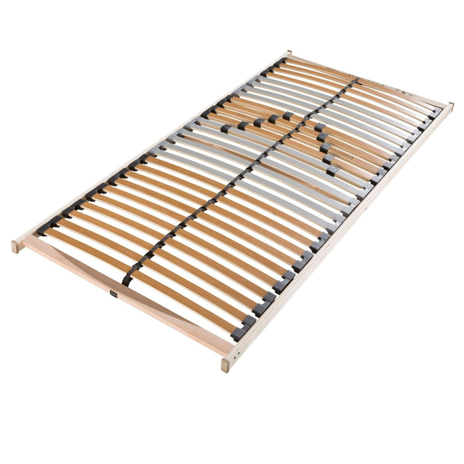 LATTENROST 80x200 cm - fertig montiert 28 Latten 5-Zonen Lattenrost Traglast ca. 150 Kg Birkenschichtholz - Braun, Holz (80/200cm) - Sleepneo