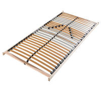 LATTENROST 100x200 cm - fertig montiert 28 Latten 5-Zonen Lattenrost Traglast ca. 150 Kg Birkenschichtholz - Braun, Holz (100/200cm) - Sleepneo