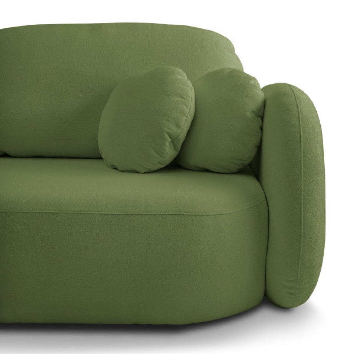 SITZMÖBEL Grün LIO Mit Schlaffunktion Bezogen Mit Stoff SICURO 20 - Grün, Textil (238/86.5/101cm) - Sepro Meble