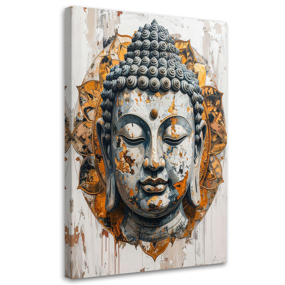 Feeby Leinwandbild Gold 80x120 cm
