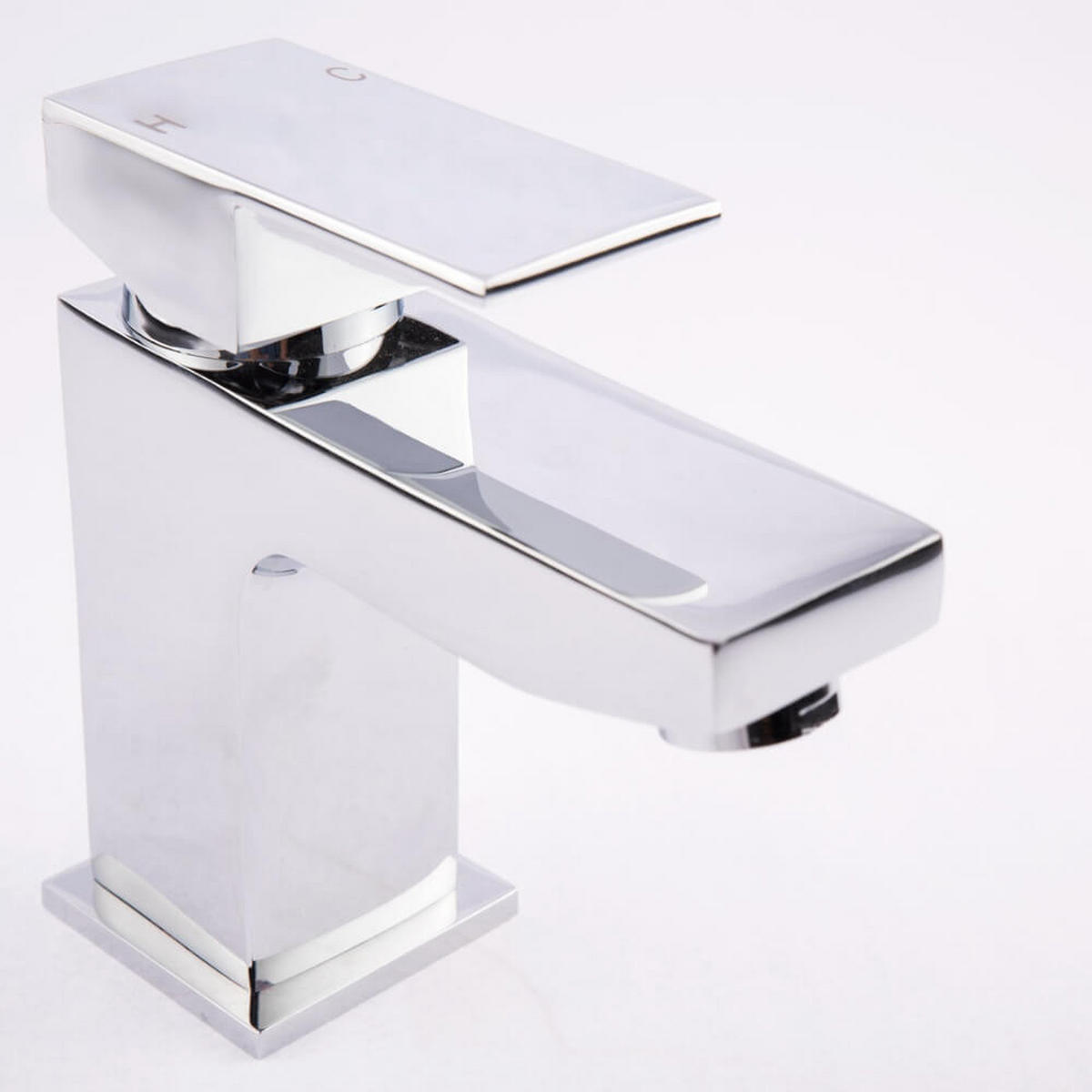 WASCHTISCHARMATUR aus Messing AQUATIC - Chrome - Chromfarben, Metall (4.2/13.5/13.2cm) - Home Deluxe