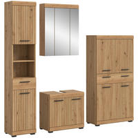BADEZIMMER Vento 4-tlg. (B/H/T: ca. 201/191/34 cm) in Artisan Eiche /Artisan Eiche - Eiche Artisan, Holz (201/191/34cm)