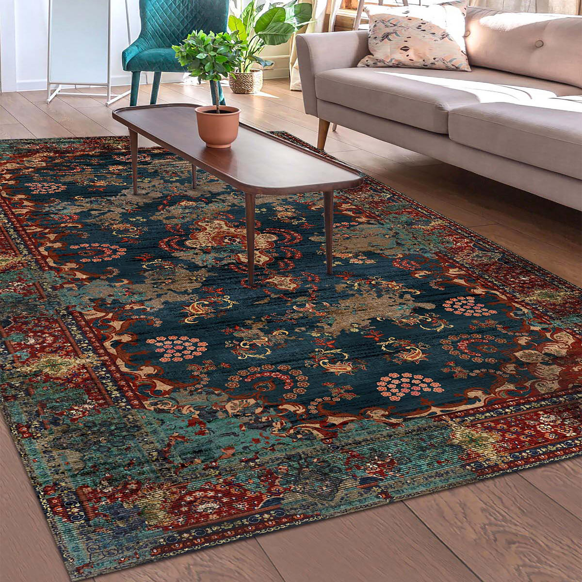 TEPPICH Kinevart 80x150 cm - Multicolor, Textil (80/150cm) - Bamyum