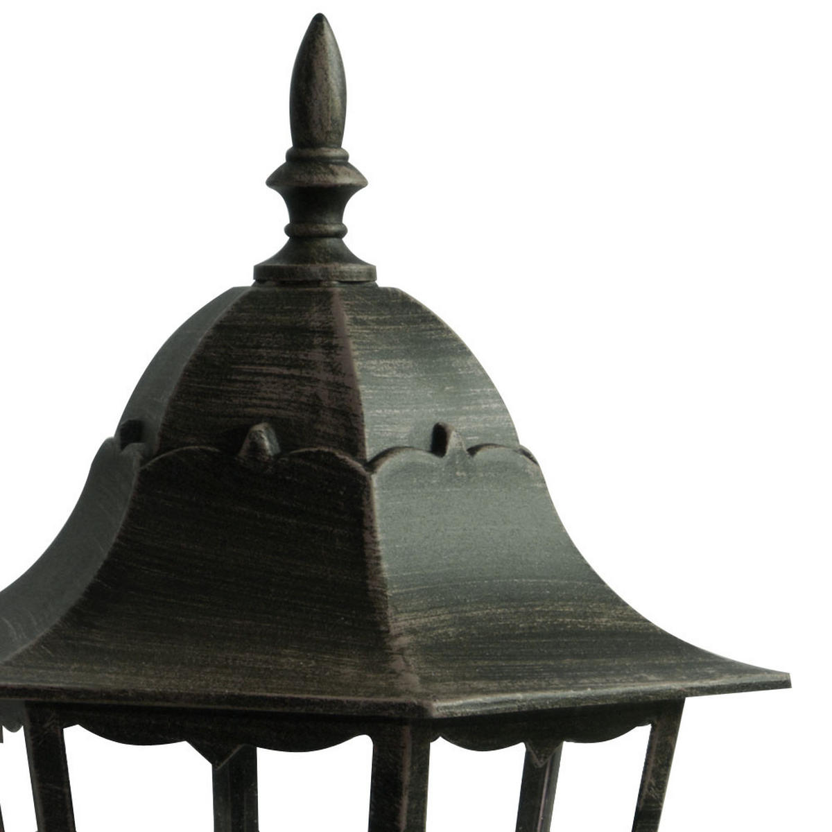 LED AUSSENLEUCHTE Kandelaber Bronze Glas - Bronzefarben, Glas (55/58/220cm)