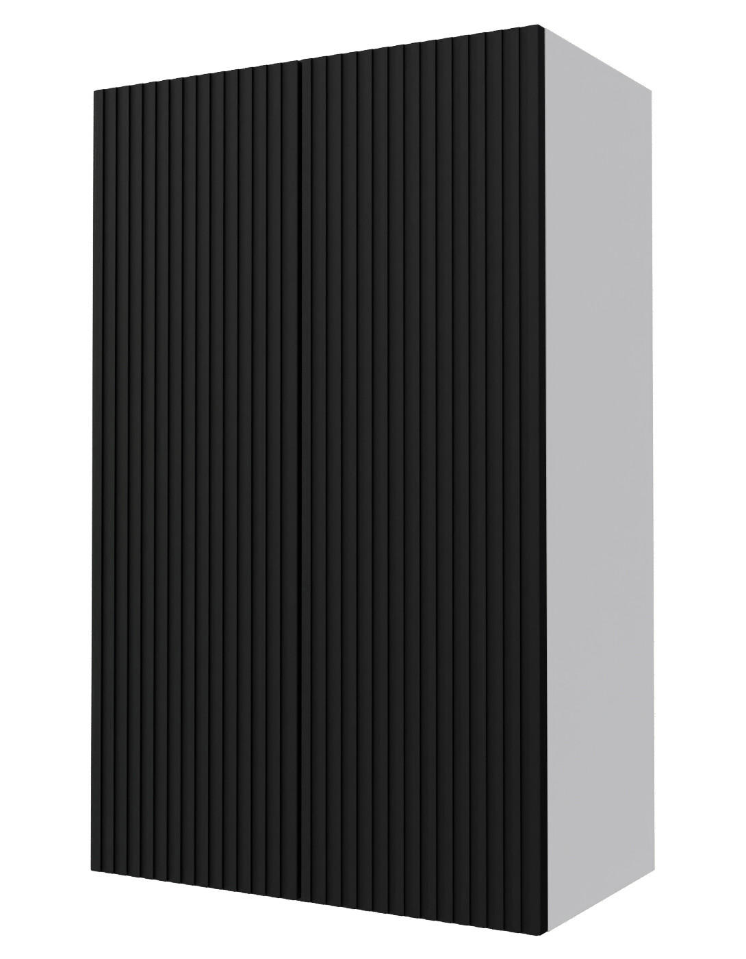 KÜCHENHÄNGESCHRANK Lamello W4/60 Schwarz Matt / Grau 60 / 32,5 / 96cm - Schwarz/Grau, Holz/Holzwerkstoff (60/96/32.5cm) - Feldmann-Wohnen