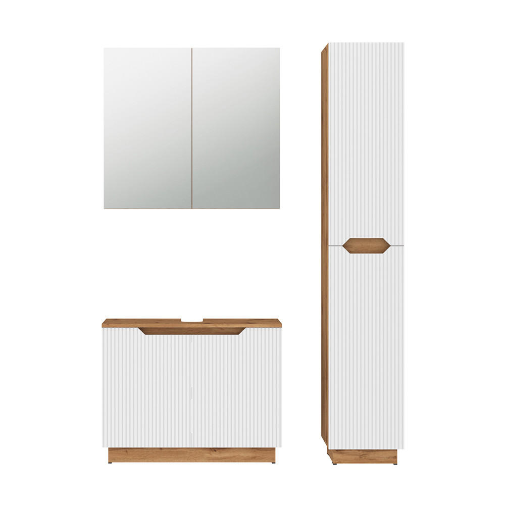SET MOBILIER BAIE Lotta, Alb, 3 piese