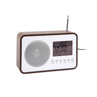 WECKER FM Radio 19/6/12 cm - Braun, Holz (6/12/19cm) - Karlsson
